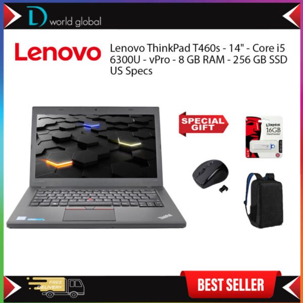 Lenovo ThinkPad T460s - 14" - Core i5 6300U - vPro - US Specs